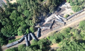 Oregon train derailment