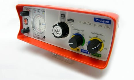 A Parapac ventilator from Smiths group