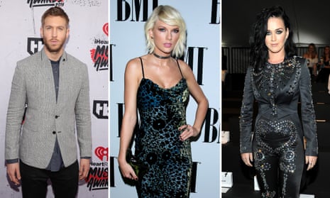 Calvin Harris, Taylor Swift and Katy Perry