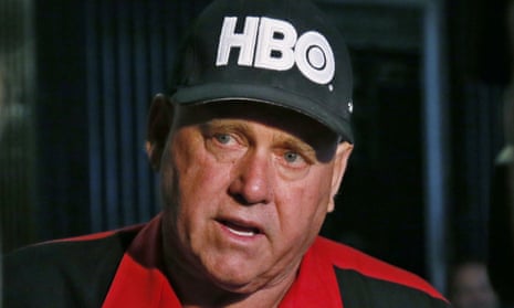 Dennis Hof during an interview in Oklahoma City.