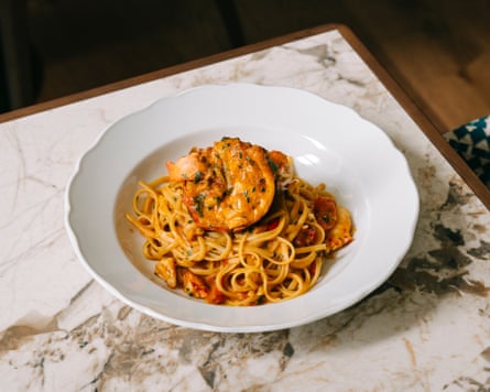 The native lobster linguine, at Campanelle, London EC3.