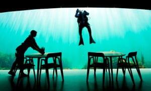 Under in Lindesnes, Norway, is the world's largest underwater restaurant