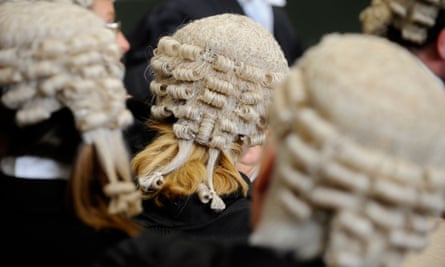 Members of the bar wearing barristers wigs