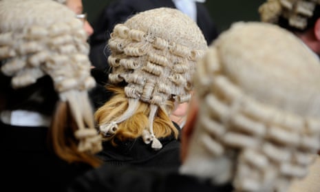 Barristers in a court