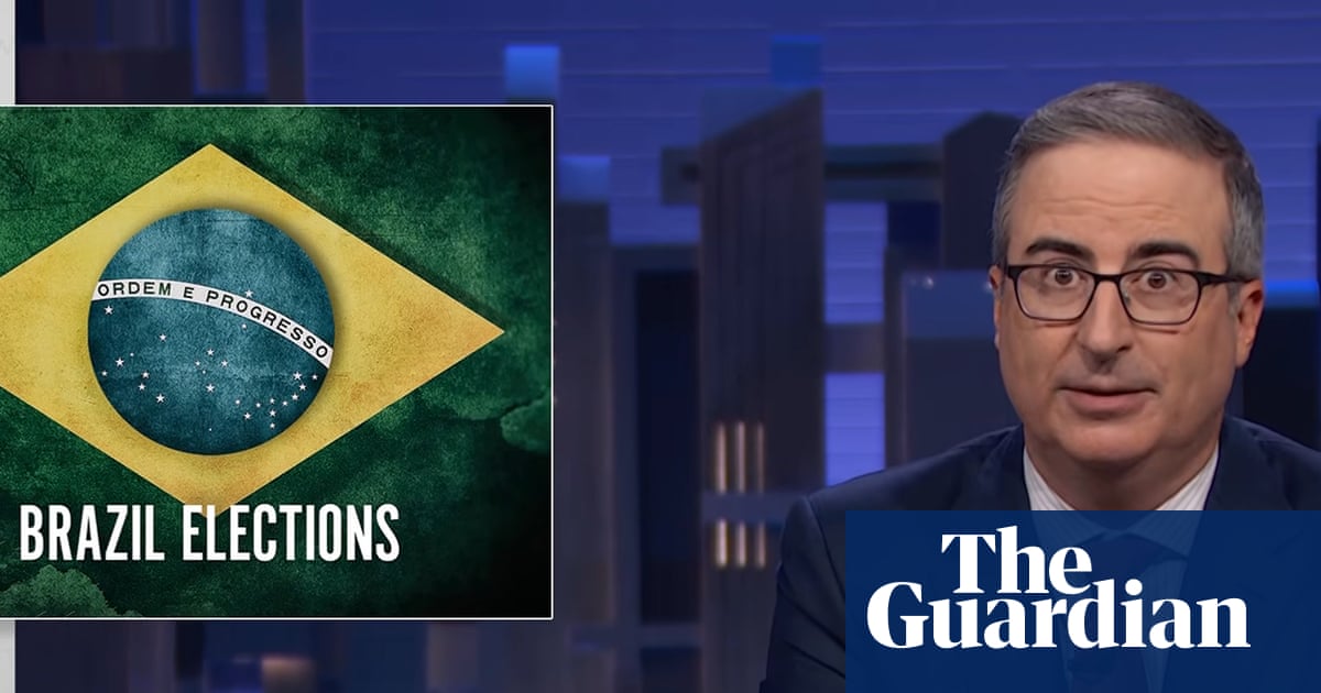 John Oliver on Brazil’s Flávio Bolsonaro: ‘Fearmongering and flagrant daddy issues’