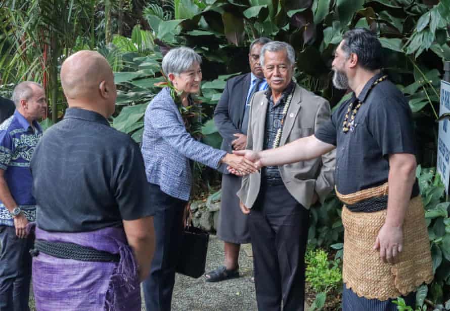 Penny Wong arrives at the Pacific Islands Forum in Suva, Fiji on her first solo overseas trip since becoming foreign affairs minister.