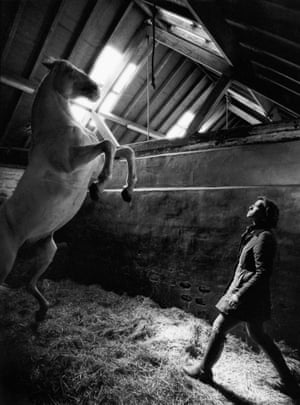 Camilla Naprous, second generation horse-master, working with the Andalusian stallion Cal. Camilla runs and leads the company alongside her brother. Her career highs include running the horse department on HBO’s hit show, Game Of Thrones