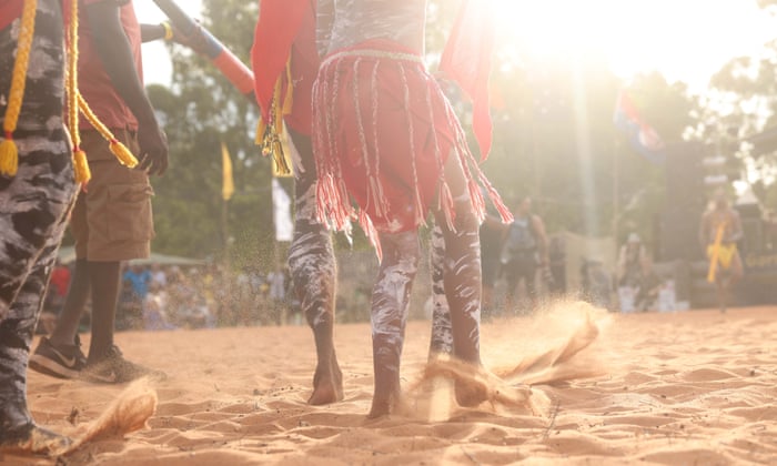 Ceremonial dancing at the opening ceremony.