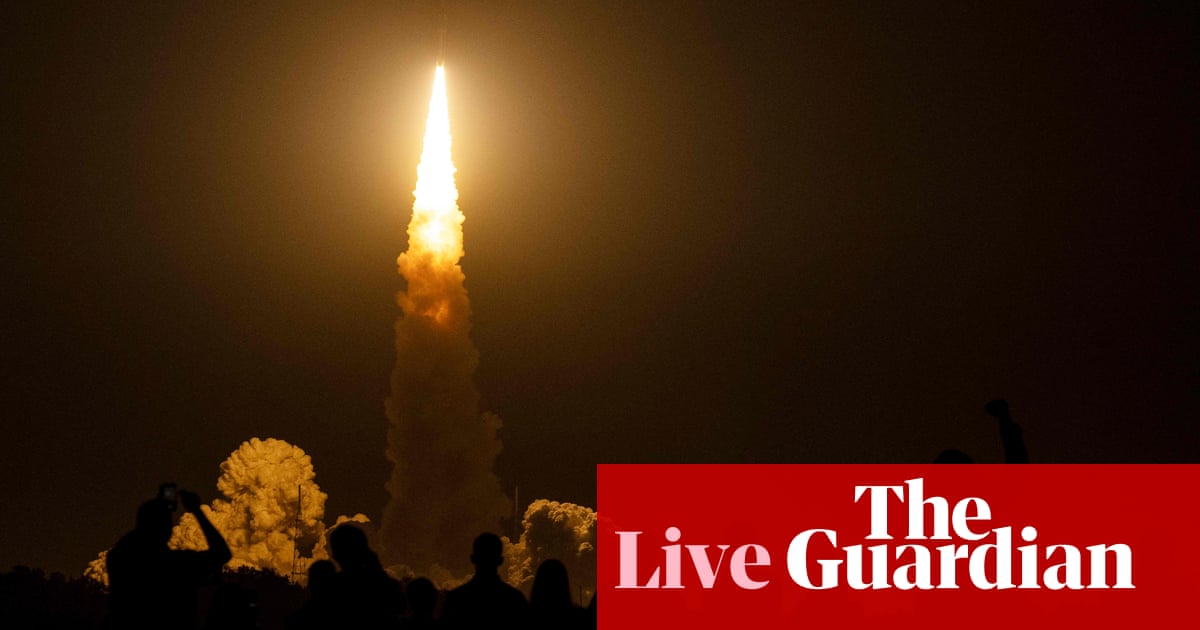 Nasa Artemis 1 launch: rocket lifts off on moon mission – as it happened