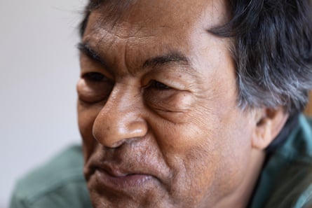 A closeup of a man’s face