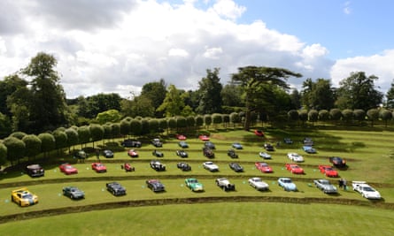 famous cars on display at Heveningham Hall in Suffolk last year