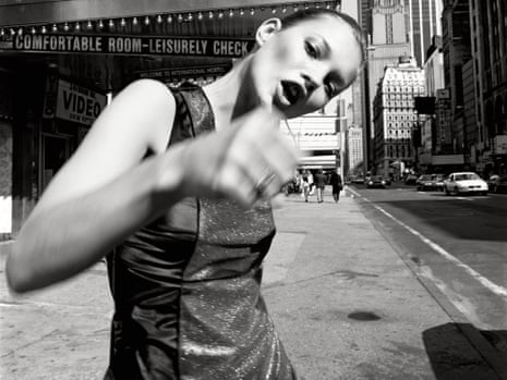 On the brink of great fame, Kate Moss explores midtown New York on a spring day in 1994.
