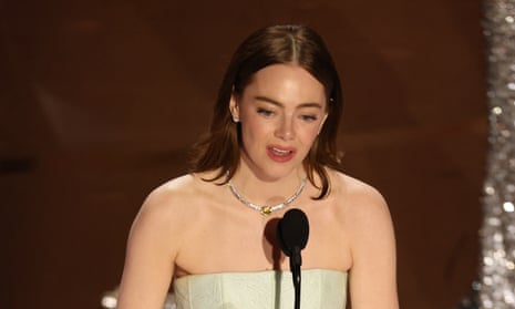 Emma Stone wins the best actress Oscar. 