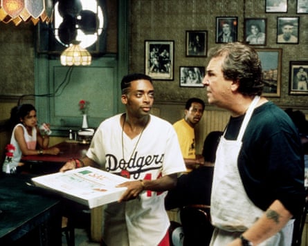 Spike Lee and Danny Aiello in Do The Right Thing
