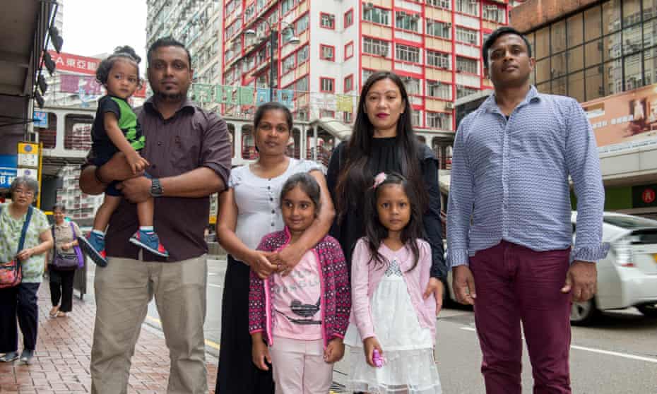Vanessa Rodel and her daughter Kaena, pictured second right in Hong Kong with others who helped Edward Snowden, was due to arrive in Canada on Monday.