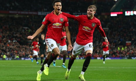 Mason Greenwood (left) scored for Manchester United in the Carabao Cup and the teenager is line to play against Arsenal.