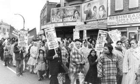 Fought for their right to live with dignity … A demonstration in Southall after the killing of activist Blair Peach.