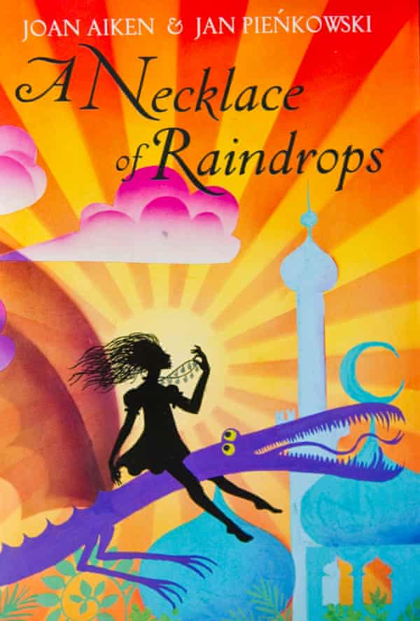 A Necklace of Raindrops, 1968, by Joan Aiken and Jan Pieńkowski, which he illustrated with colored ink washes and black cut paper.