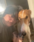 Haywood and their dog, Starry