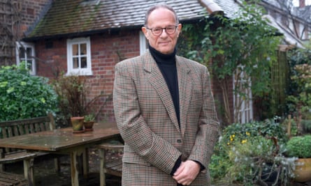 Steven Fogel in his garden