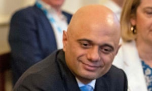 close up of sajid javid