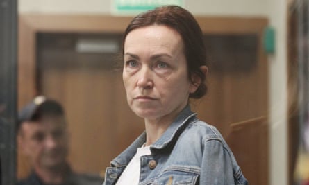 Alsu Kurmasheva attends a court hearing in Kazan, Russia, in May 2024.