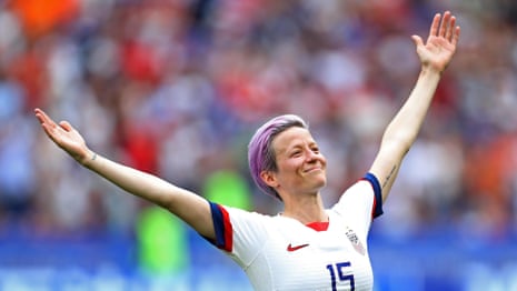 'Everybody is ready for it': World Cup winner Megan Rapinoe on equal pay – video