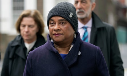 Doreen Lawrence arriving at the high court earlier in the week.