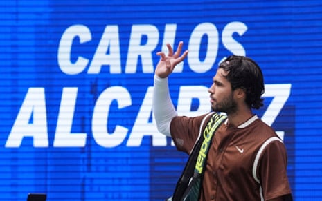 Here comes Carlos Alcaraz.