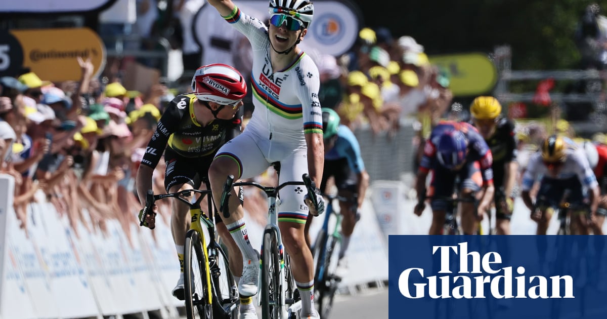 Tour de France 2025: Pogacar rides back into yellow with sprint victory in stage seven