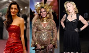 Amal Clooney, Beyoncé and Madonna.