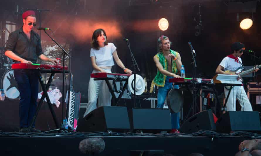 La Femme perform at the Rock en Seine festival in August.