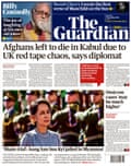 Guardian front page, 7 December 2021