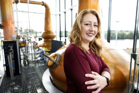 Tammi Gaw standing inside the distillery. Tammi Gaw standing inside the distillery.
