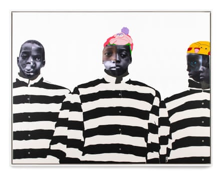 Painfully fragmented and reassembled … A Long Way to Go by Deborah Roberts.