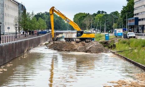 The last of the sand being removed from the canal earlier this year.