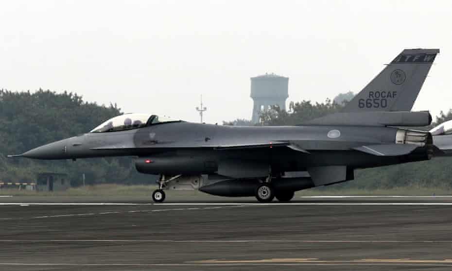 Taiwan air force F-16 with registration number 6650, which disappeared from radar 30 minutes after taking off