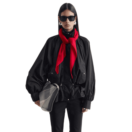 & Other Stories Nylon Funnel-Collar Jacket