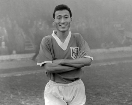 Cheung Chi-doy lines up for Blackpool against Wolves successful 1961.