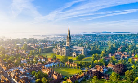 Salisbury’s spectacular cathedral dominates the town.