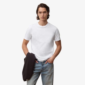 Todd Snyder Premium jersey tee in white.