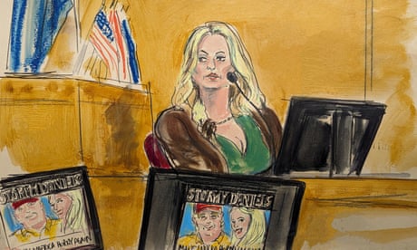 Stormy Daniels and Trump attorney clash as defense tries to discredit testimony on alleged sexual encounter – live