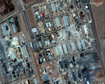The Isfahan nuclear technology centre in Iran after US strikes