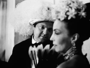 Orson Welles, Orson Welles at Count Beistigui’s Ball, Venice, Italy, 1951American actor and director Orson Welles (1915-1985), wearing a fancy hat