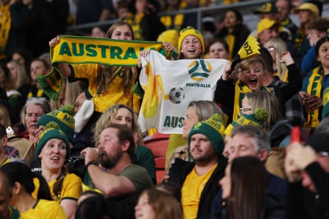 Australian supporters are excited to watch the Matildas in Brisbane.