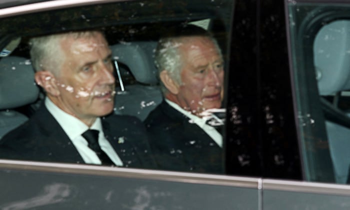 King Charles seen leaving Balmoral.