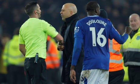 Arne Slot banned for Liverpool v Newcastle after two-game touchline sanction | Liverpool |