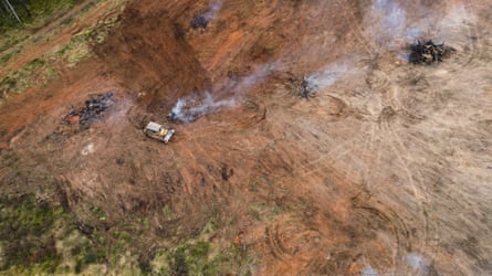 Clearing for beef production, at Yarrowitch, in the Northen Tablelands of NSW, taken July 2024