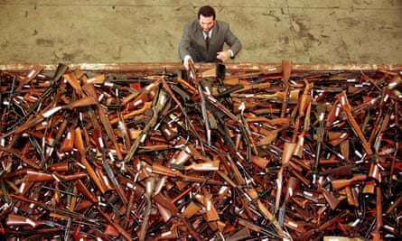 Prohibited firearms that were handed in under the Australian government’s buy-back scheme after the Port Arthur massacre