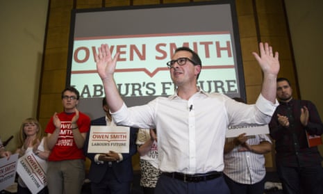 Owen Smith with some of his supporters